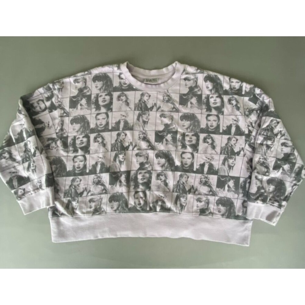 Taylor Swift The Eras Tour Sweatshirt Photo Collage Crewneck Oversized XL